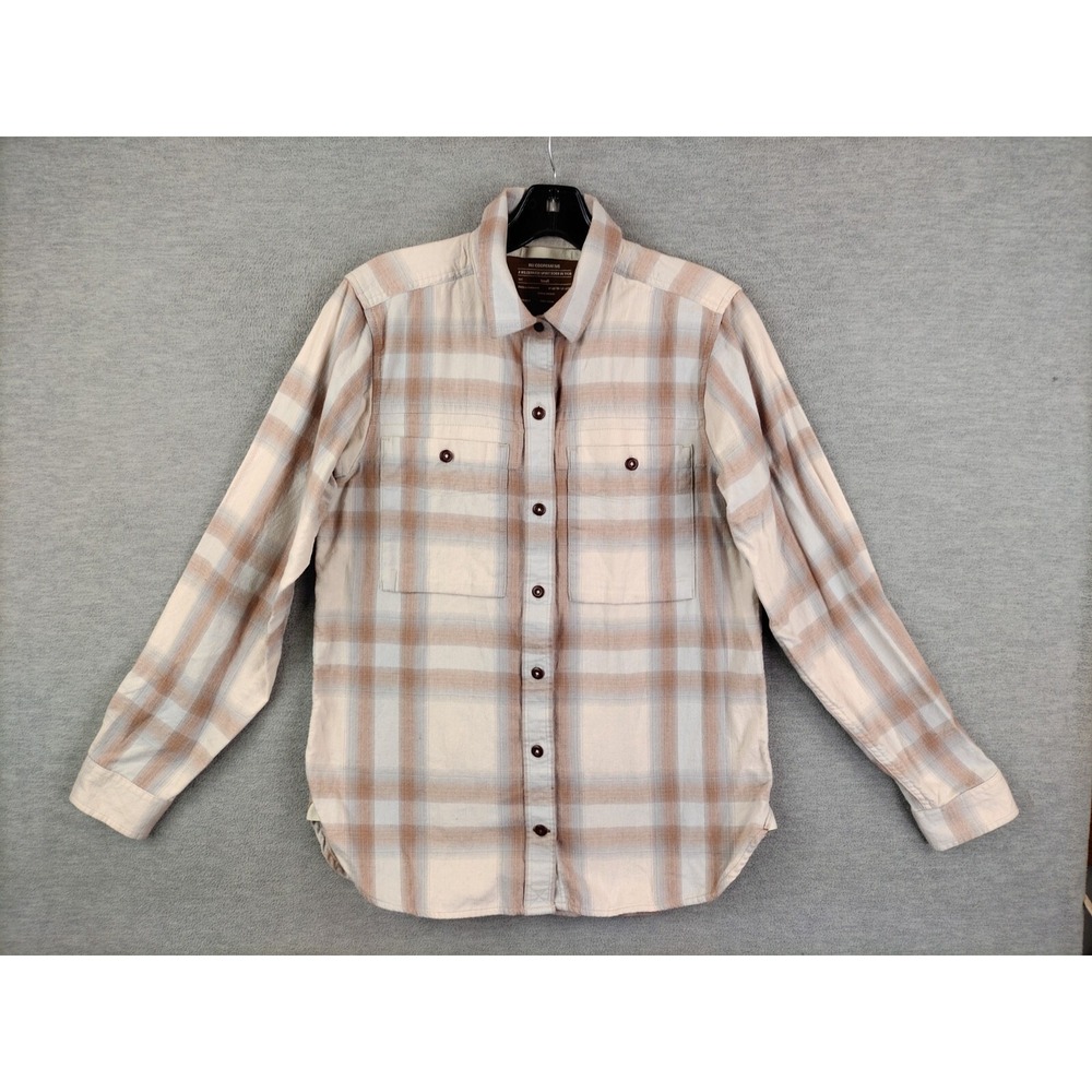 REI Co Op Womens Shirt‎ Small Brown Button Up Flannel Lumberjack Outdoor Fall